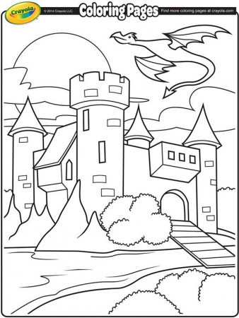 Medieval Castle and Dragon | crayola.ca