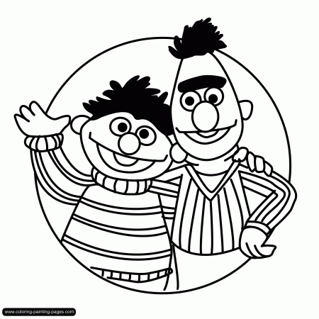 Bert And Ernie | Free Coloring Pages on Masivy World