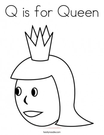 Q For Queen Printable Picture - Coloring Home