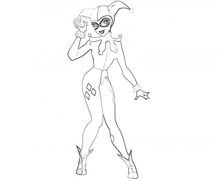 Harley Quinn Coloring Page