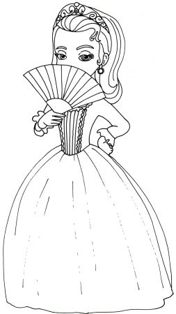 Sofia The First Coloring Pages: Amber | Disney coloring pages printables,  Disney princess coloring pages, Coloring books