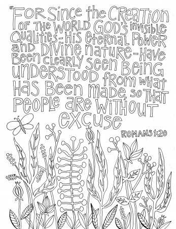 Romans 1:20 Coloring Page – From Victory Road