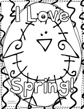 Spring & Easter Coloring Pages by Teacher Karma | TpT