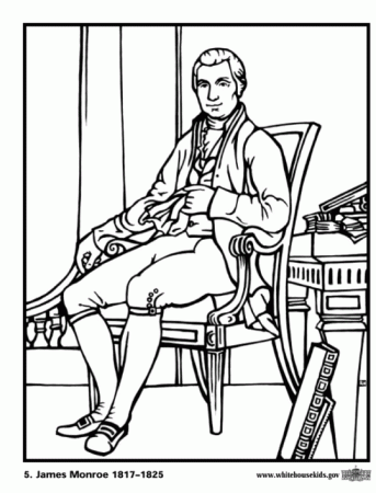 US Presidents James Monroe | Coloring Pages 24