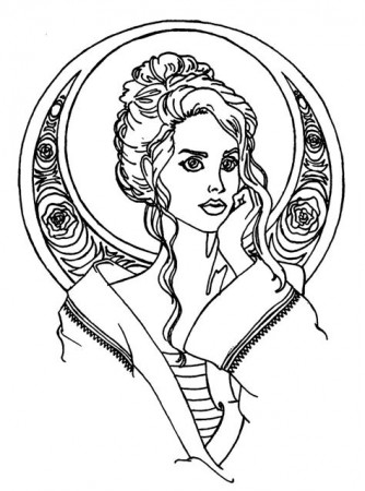 Lana Del Rey Colouring Pages - Free Colouring Pages