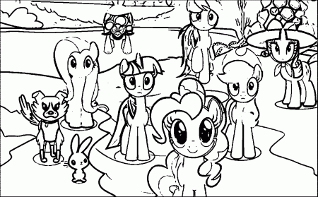 Pony Cartoon My Little Pony Coloring Page 154 | Wecoloringpage