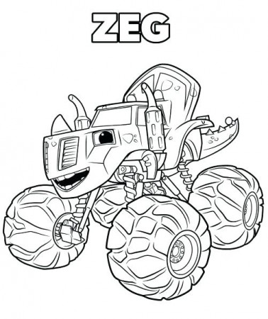 Blaze Monster Machine Coloring Pages at GetDrawings | Free download