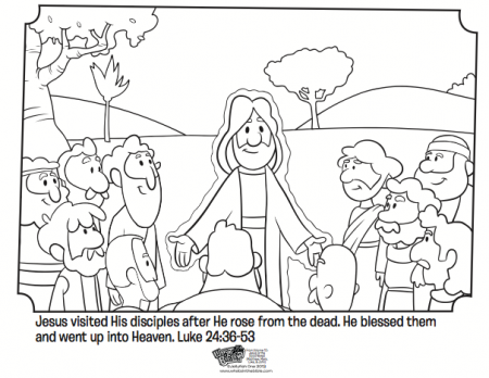 Jesus Appears to His Disciples - Bible Coloring Pages ...