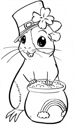 Guinea pig coloring pages to download and print for free
