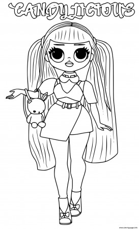 Candylicious Lol Omg Coloring page Printable