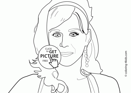 Celebrities coloring pages for kids free, printable coloring books ...