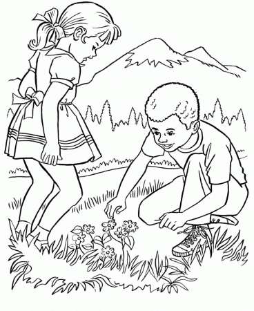 Nature Coloring Pages For Adults To Print