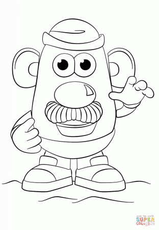 Mr Potato Head coloring page | Free Printable Coloring Pages