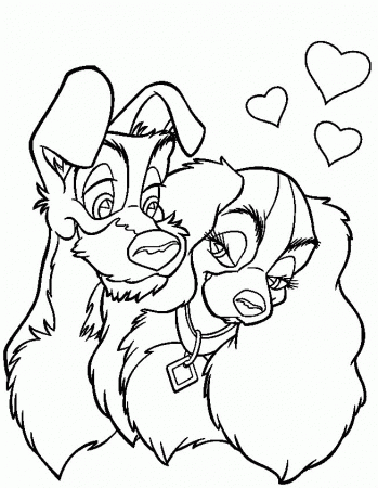 Free Printable Lady And The Tramp Coloring Pages Inspiring ...