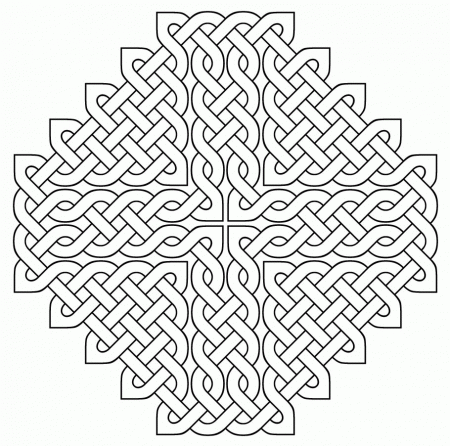 Celtic knot coloring pages to download and print for free