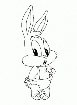 Cute Baby Bugs in Baby Looney Tunes Coloring Page: Cute Baby Bugs ...