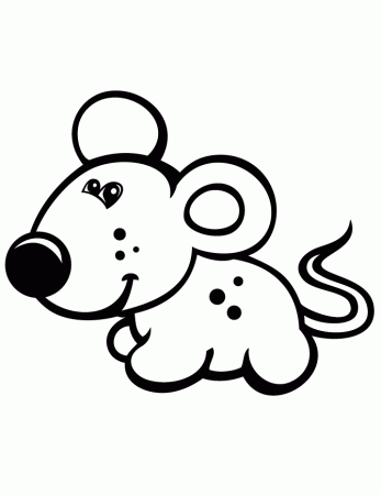 Cute Baby Mouse For Toddler Coloring Pages #5311 Toddler Coloring ...