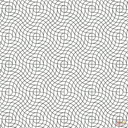 Wavy Weave Pattern coloring page | Free Printable Coloring Pages