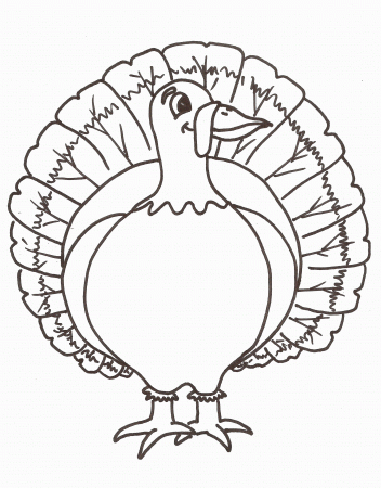 Turkey Coloring Pages Online Free Thanksgiving Color Pages ...
