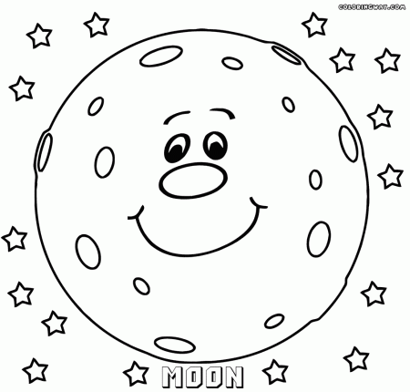 Moon - Coloring Pages for Kids and for Adults