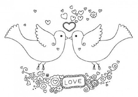 Bird Coloring Page Dove | Animal Coloring pages of PagesToColoring ...