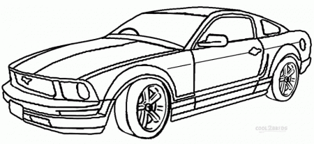 2010 Mustang Coloring Page