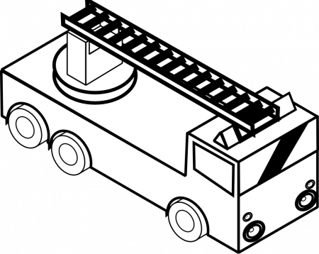 Drawing Firetruck #135881 (Transportation) – Printable coloring pages