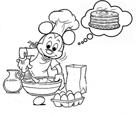 Coloring page Pancakes 2