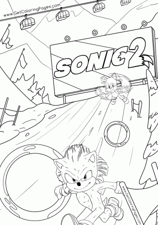 Sonic The Hedgehog 2 Movie Coloring Pages - Sonic the Hedgehog 2 Coloring  Pages - Coloring Pages For Kids And Adults