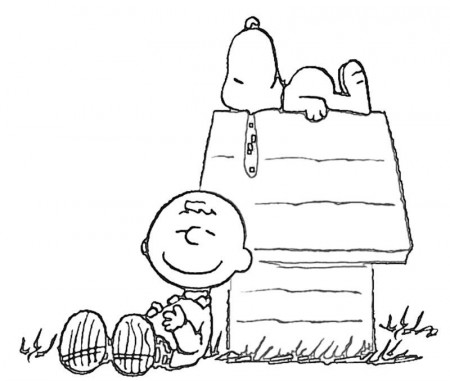 Snoopy Coloring Page Charlie Brown Pictures