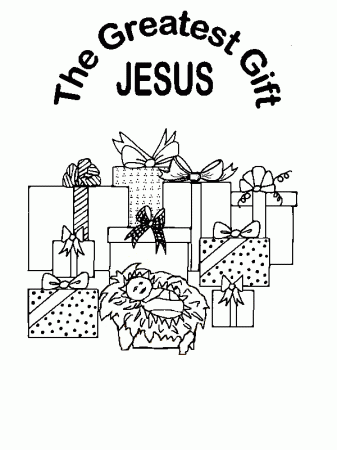 The Greatest Gift Coloring Page