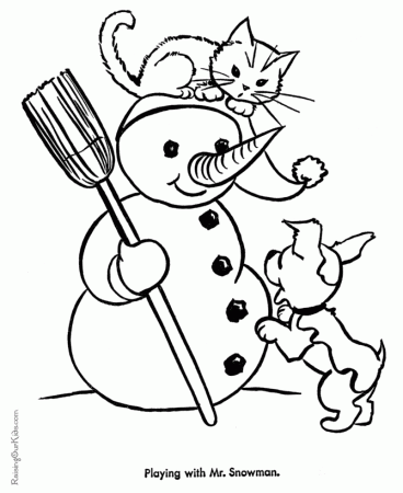 Puppy Kitten - Coloring Pages for Kids and for Adults