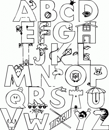 Alphabet coloring sheet | www.veupropia.org