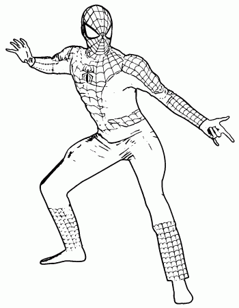 Muscle Chest Adult Spiderman Costume Spider Man Coloring Page ...
