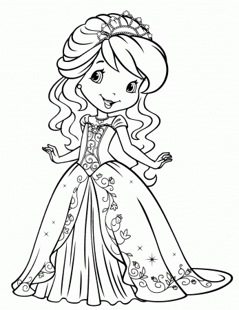 Amazing of Simple Strawberry Shortcake Coloring Page In #1069