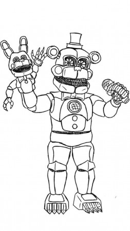 Coloring Pages : Fantastic Fnaf Coloring Pages Fnaf Coloring Pages All  Characters Bon Bon‚ Fnaf Coloring Pages Printable All Characters‚ Fnaf Coloring  Pages All Characters Black And White as well as Coloring