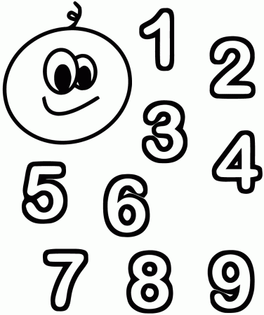 Numbers free to color for children - Numbers Kids Coloring Pages