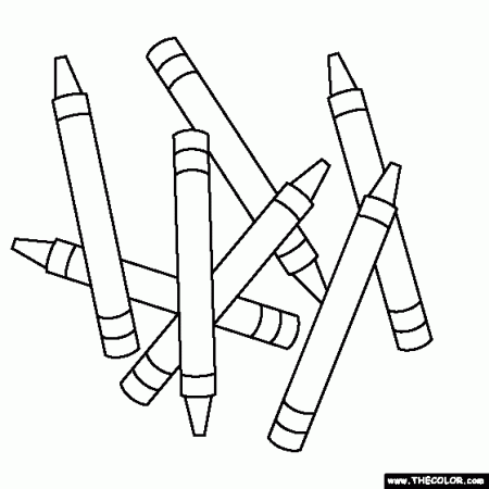 Crayons Coloring Page | Cute coloring pages, Coloring pages, Online coloring  pages