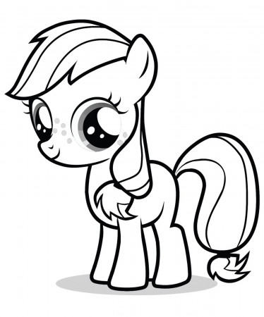 Little Pony printable coloring pages for kids - Little Poney Kids Coloring  Pages