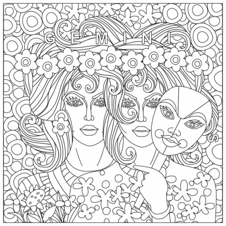 Top 10 Gemini Coloring Pages