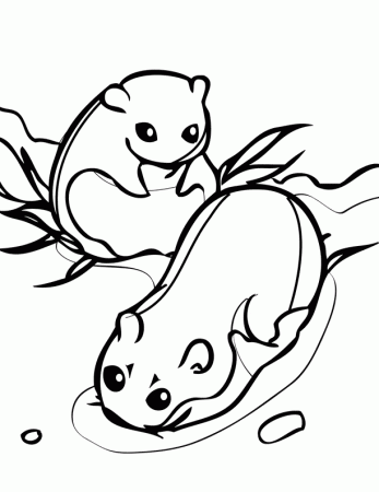 Lemming coloring page - Animals Town - animals color sheet - Lemming  printable coloring