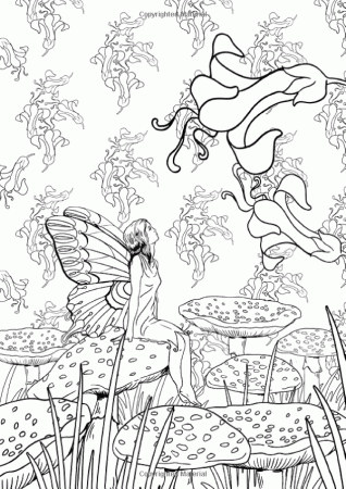 Art Therapy: The Enchanted Forest: 100 Designs Colouring In and Relaxation:  Marthe Mulkey:… | Gardens coloring book, Fairy coloring pages, Enchanted  forest coloring