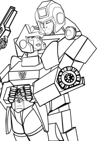 Bumblebee Car Coloring Page - Free Printable Coloring Pages for Kids