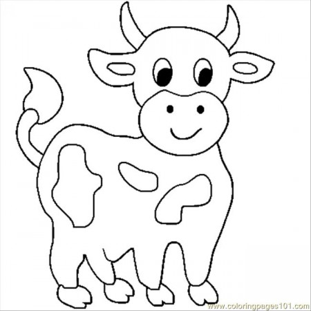 Cow66 Coloring Page for Kids - Free Cow Printable Coloring Pages Online for  Kids - ColoringPages101.com | Coloring Pages for Kids