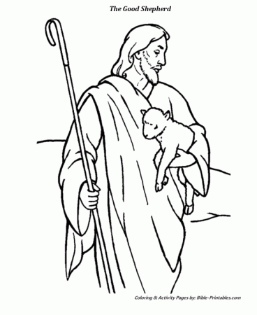 Jesus The Good Shepherd Coloring Pages