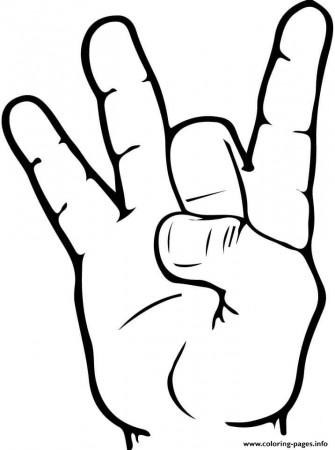 Asl Number 8 Coloring Pages Printable
