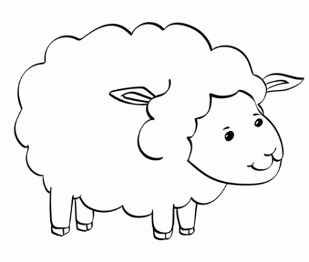Cute Sheep coloring page | Free Printable Coloring Pages