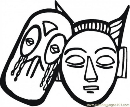 best photos of african mask coloring pages african tribal masks ...