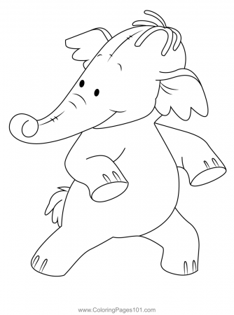 Dance Heffalump Coloring Page for Kids - Free Pooh's Heffalump Movie  Printable Coloring Pages Online for Kids - ColoringPages101.com | Coloring  Pages for Kids