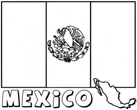 Mexican Flag Coloring Page | K5 Worksheets | Páginas para colorir,  Bandeiras mexicanas, Cores de bandeira